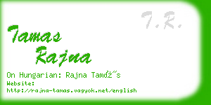 tamas rajna business card